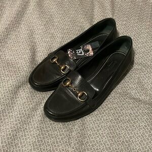 Black Leather Loafers